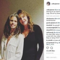 Caitlyn Jenner and Steven Tyler (c) Instagram