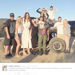 Caitlyn Jenner's Father's Day celebrations (c) Twitter