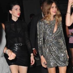 Cara Delevingne and girlfriend St Vincent at premiere