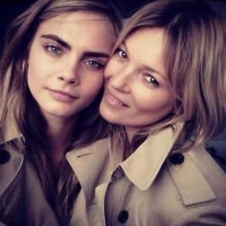 Cara Delevingne and Kate Moss (c) Instagram