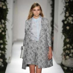 Cara Delevingne walks the runway for Mulberry