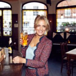 Caroline Flack at The Magners Arms pub