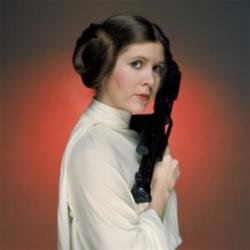 Carrie Fisher as Leia