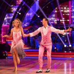 Charlotte Hawkins and Brendan Cole on Strictly Come Dancing in 2017