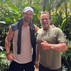 Chris Hemsworth and Arnold Schwarzenegger (c) Instagram