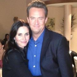 Courteney Cox with Matthew Perry
