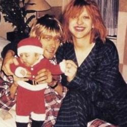 Courtney Love, Kurt Cobain and Frances Bean 