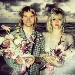 Courtney Love's Instagram (c) post of her and Kurt Cobain