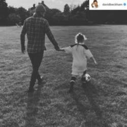 David and Harper Beckham (c) David Beckham/Instagram