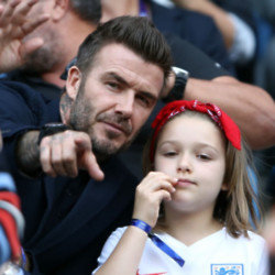 David Beckham has thanked England’s Lionesses for inspiring his daughter to want to play football