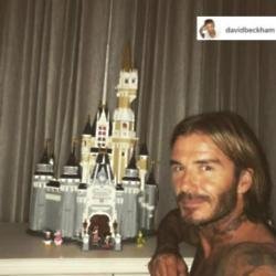 David Beckham's Disney castle for Harper (c) David Beckham/Instagram 
