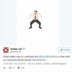 David Brent emoji [Twitter]