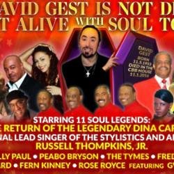 David Gest Is Not Dead but Alive With Soul Tour poster