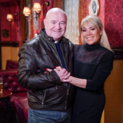 David Gillespie and Letitia Dean amid his return to EastEnders