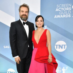 David Harbour with wife Lily Allen