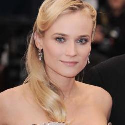 Diane Kruger working the metallic trend in Cannes