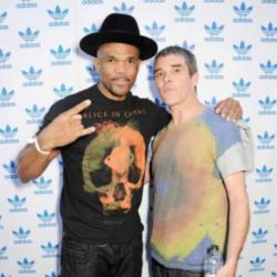 DMC and Ian Brown at the adidas #Spezial launch