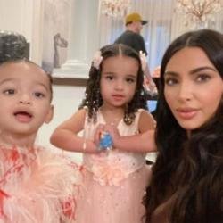 Dream Kardashian with Kim Kardashian West and Chicago West (c) Instagram