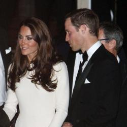 Duchess Catherine and Prince William at Claridge's Hotel