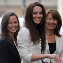Pippa and Carole Middleton with Duchess Catherine