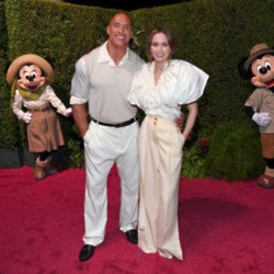Dwayne 'The Rock' Johnson and Emily Blunt
