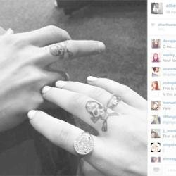 Ellie and Dougie matching tattoos (c) Instagram