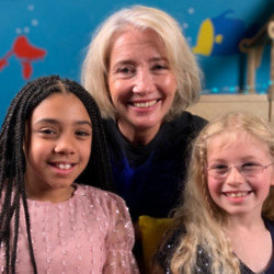 Emma Thompson answered questions from Imani and Tali in the Barnado's Kidsmas appeal video