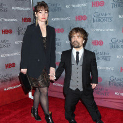 Erica Schmidt and Peter Dinklage at a Game of Thrones premiere event