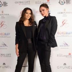 Eva Longoria and Victoria Beckham at Global Gift Gala