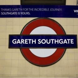Gareth Southgate station (c) Twitter
