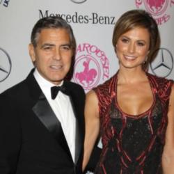 Stacy Keibler and George Clooney