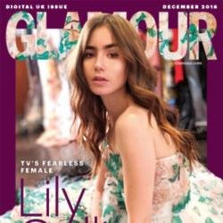 Glamour UK digital cover star Lily Collins