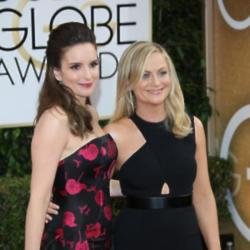 Amy Poehler (right) and Tina Fey at the Golden Globes