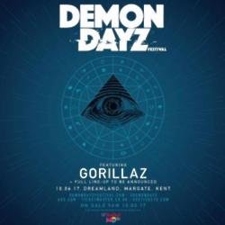 Gorillaz Demon Dayz poster via Instagram