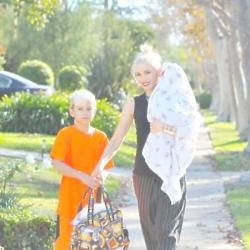 Gwen Stefani with sons Kingston and Apollo