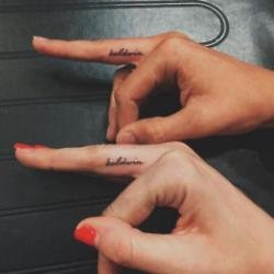 Hailey and Ireland Baldwin's matching tattoos (c) Instagram