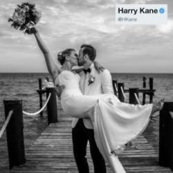 Harry Kane and Kate Goodland via Twitter (c)