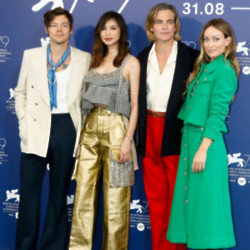 Harry Styles, Gemma Chan, Chris Pine and Olivia Wilde in Venice