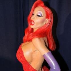 Heidi Klum as Jessica Rabbit for her annual Halloween party at Lavo in New York City
