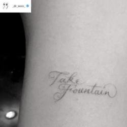Hilary Duff's tattoo (c) Instagram 