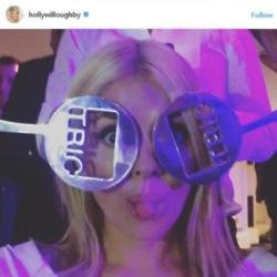 Holly Willoughby celebrating her TRIC Awards wins (c) Instagram