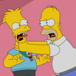 Homer will keep strangling Bart