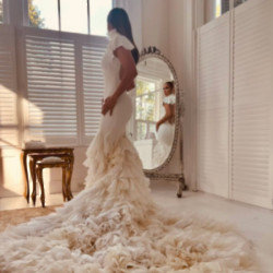 Jennifer Lopez wore three wedding dresses and more than $2 million in precious gems for her wedding.