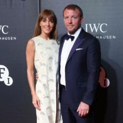 Jacqui Ainsley with Guy Ritchie