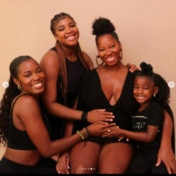 Jamelia announced her pregnancy by sharing a snap of her with her three daughters - and she's now added another girl to the brood