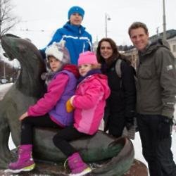 James Cracknell and family 