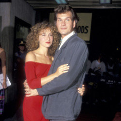Jennifer Grey with Patrick Swayze at the premiere of Dirty Dancing in 1987