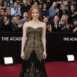 Jessica Chastain at the 2012 Oscars