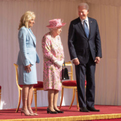 Joe and Jill Biden with Queen Elizabeth in 2021