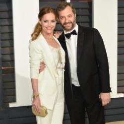Judd Apatow with Leslie Mann